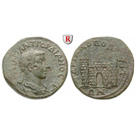 Römische Provinzialprägungen, Thrakien, Hadrianopolis, Gordianus III., Bronze, ss