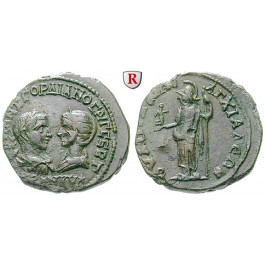 Römische Provinzialprägungen, Thrakien, Anchialos, Tranquillina, Frau Gordianus III., Bronze, ss