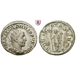 Römische Kaiserzeit, Philippus I., Antoninian 244-247, ss-vz/vz