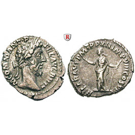 Römische Kaiserzeit, Commodus, Denar 186-187, ss