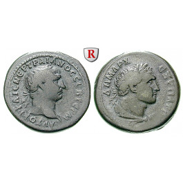 Römische Provinzialprägungen, Seleukis und Pieria, Antiocheia am Orontes, Traianus, Tridrachme 100, ss
