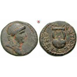 Römische Provinzialprägungen, Seleukis und Pieria, Antiocheia am Orontes, Nero, Bronze Jahr 108 = 59-60, ss