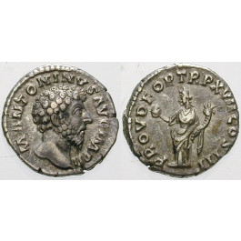 Römische Kaiserzeit, Marcus Aurelius, Denar 162-163, ss