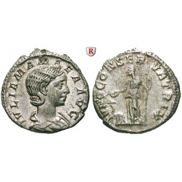 Römische Kaiserzeit, Julia Mamaea, Mutter des Severus Alexander, Denar 222, vz+/vz