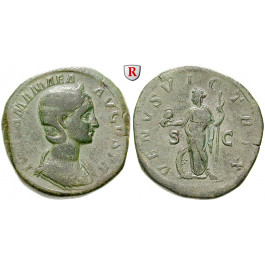 Römische Kaiserzeit, Julia Mamaea, Mutter des Severus Alexander, Sesterz 228-229, ss