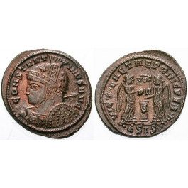 Römische Kaiserzeit, Constantinus I., Follis 319, ss