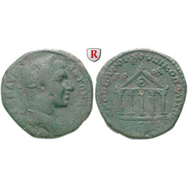 Römische Provinzialprägungen, Thrakien-Donaugebiet, Nikopolis am Istros, Elagabal, 5 Assaria, s-ss/ss