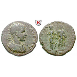 Römische Provinzialprägungen, Thrakien-Donaugebiet, Nikopolis am Istros, Elagabal, Bronze, ss