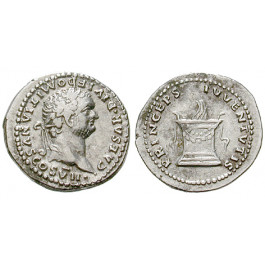 Römische Kaiserzeit, Domitianus, Caesar, Denar 80, ss