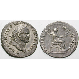 Römische Kaiserzeit, Vespasianus, Denar 74, ss+/ss