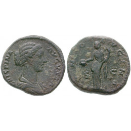 Römische Kaiserzeit, Crispina, Frau des Commodus, Dupondius vor 183, ss+