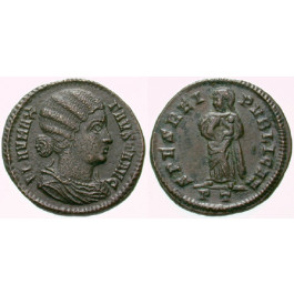 Römische Kaiserzeit, Fausta, Frau Constantinus I., Follis 325, ss