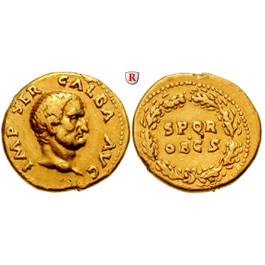 Römische Kaiserzeit, Galba, Aureus 68-69, ss