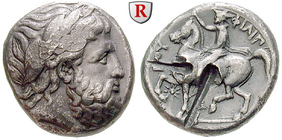 Makedonien, Königreich, Philipp II., Tetradrachme postum 