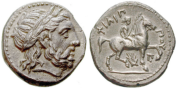 Makedonien, Königreich, Philipp II., Tetradrachme 342-328 