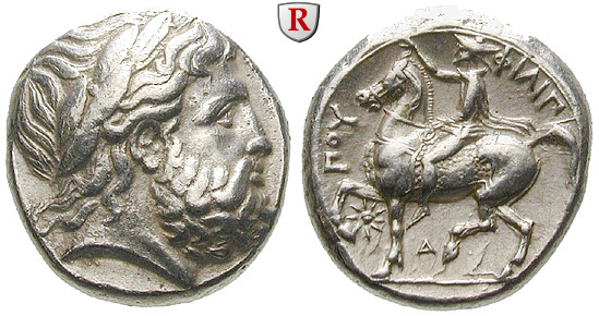 Makedonien, Königreich, Philipp II., Tetradrachme 354-348 