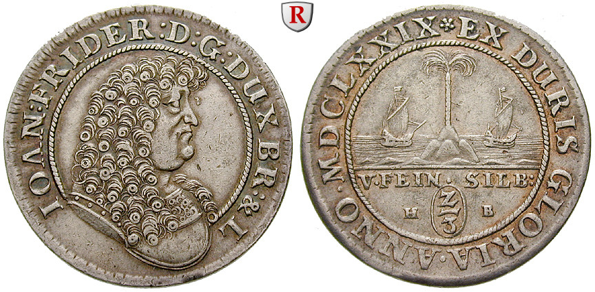 Braunschweig, BraunschweigCalenbergHannover, Johann Friedrich, 2/3