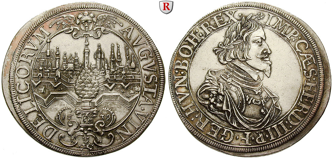 Augsburg, Reichsstadt, Taler 1639, vz+