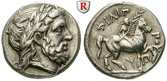Makedonien, Königreich, Philipp II., Tetradrachme 355-349 