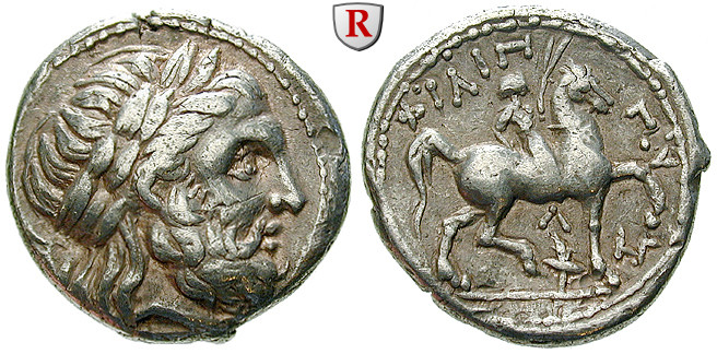 Makedonien, Königreich, Philipp II., Tetradrachme 342-328 