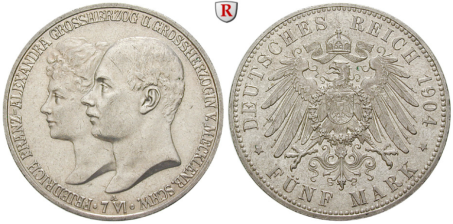 Deutsches Kaiserreich, Mecklenburg-Schwerin, Friedrich ...