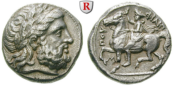 Makedonien, Königreich, Philipp II., Tetradrachme 355-348 