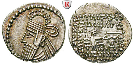 Parthien, Königreich, Vologases IV., Drachme 147191, vz
