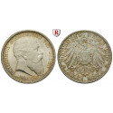 Deutsches Kaiserreich, Baden, Friedrich I., 2 Mark 1907, Auf den Tod, G, vz-st, J. 36
