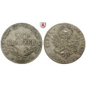 Österreich, Kaiserreich, Franz II. (I.), 20 Kreuzer 1809, ss+