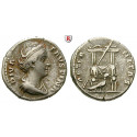 Römische Kaiserzeit, Faustina I., Frau des Antoninus Pius, Denar nach 141, ss+