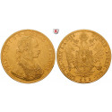 Österreich, Kaiserreich, Franz Joseph I., 4 Dukaten 1911, 13,76 g fein, ss/ss+