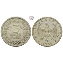 Weimarer Republik, 3 Reichsmark 1931, Kursmünze, A, f.vz, J. 349