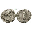 Römische Kaiserzeit, Faustina I., Frau des Antoninus Pius, Denar nach 141, ss+
