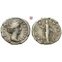 Römische Kaiserzeit, Faustina I., Frau des Antoninus Pius, Denar nach 141, ss