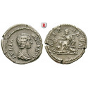 Römische Kaiserzeit, Julia Domna, Frau des Septimius Severus, Denar 198, ss+