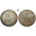 Deutsches Kaiserreich, Anhalt, Friedrich II., 3 Mark 1914, Silberhochzeit, A, vz/vz-st, J. 24