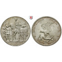 Deutsches Kaiserreich, Preussen, Wilhelm II., 3 Mark 1913, Der König rief, vz-st/vz, J. 110