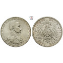 Deutsches Kaiserreich, Preussen, Wilhelm II., 3 Mark 1913, Regierungsjubiläum, A, vz-st, J. 112