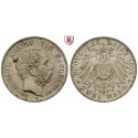 Deutsches Kaiserreich, Sachsen, Albert, 2 Mark 1902, Auf seinen Tod, E, vz/vz+, J. 127
