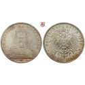 Deutsches Kaiserreich, Sachsen, Friedrich August III., 3 Mark 1913, Völkerschlacht, E, vz+/st, J. 140