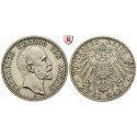 Deutsches Kaiserreich, Anhalt, Friedrich I., 2 Mark 1896, A, ss-vz, J. 20