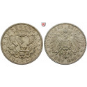 Deutsches Kaiserreich, Bremen, 5 Mark 1906, J, vz/ss-vz, J. 60