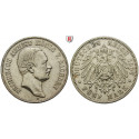 Deutsches Kaiserreich, Sachsen, Friedrich August III., 5 Mark 1907, E, ss+, J. 136