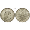 Deutsches Kaiserreich, Sachsen-Meiningen, Georg II., 3 Mark 1908, D, ss, J. 152