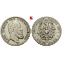 Deutsches Kaiserreich, Württemberg, Karl, 2 Mark 1877, F, f.ss, J. 172