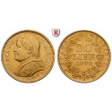 Vatikan, Pius IX., 20 Lire 1869, 5,81 g fein, vz