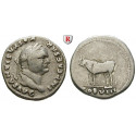 Römische Kaiserzeit, Vespasianus, Denar 77-78, ss