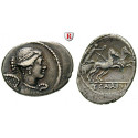 Römische Republik, T. Carisius, Denar 46 v.Chr., ss