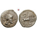Römische Republik, Q. Fabius Labeo, Denar 124 v.Chr., ss+