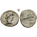 Römische Republik, C. Annius und L. Fabius Hispaniensis, Denar 82-81 v.Chr., ss-vz/ss